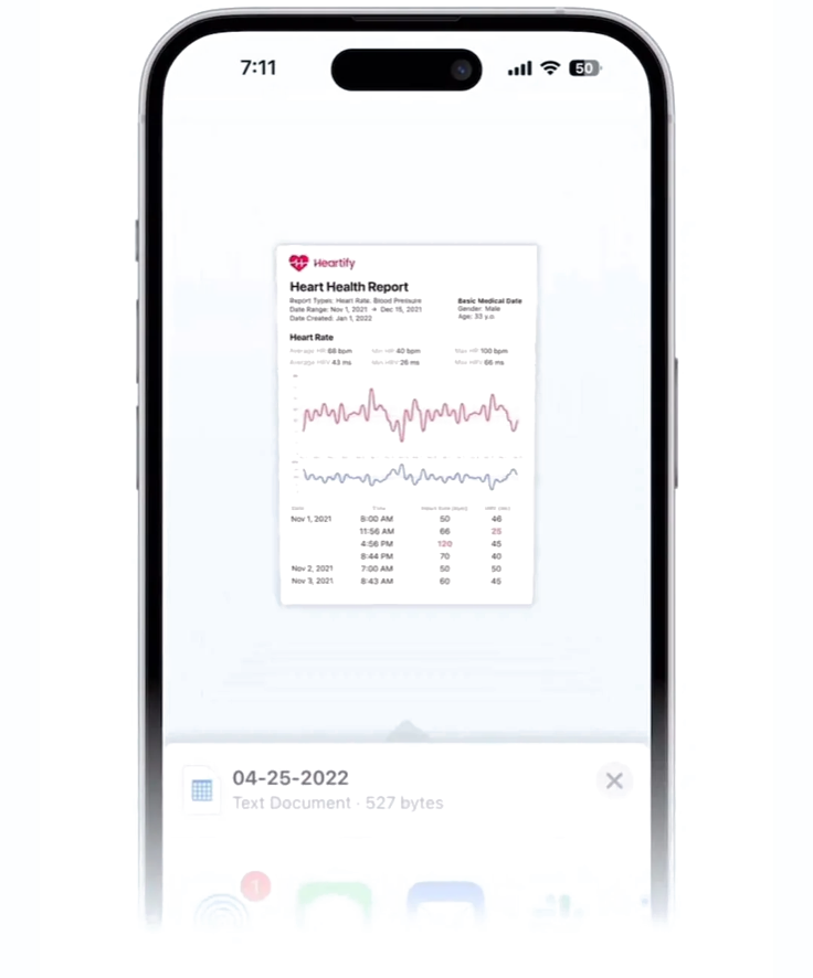 Heart Health Report ready to share